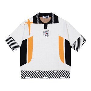 House of Errors White House Of Errors Contrast Print Polo Shirt